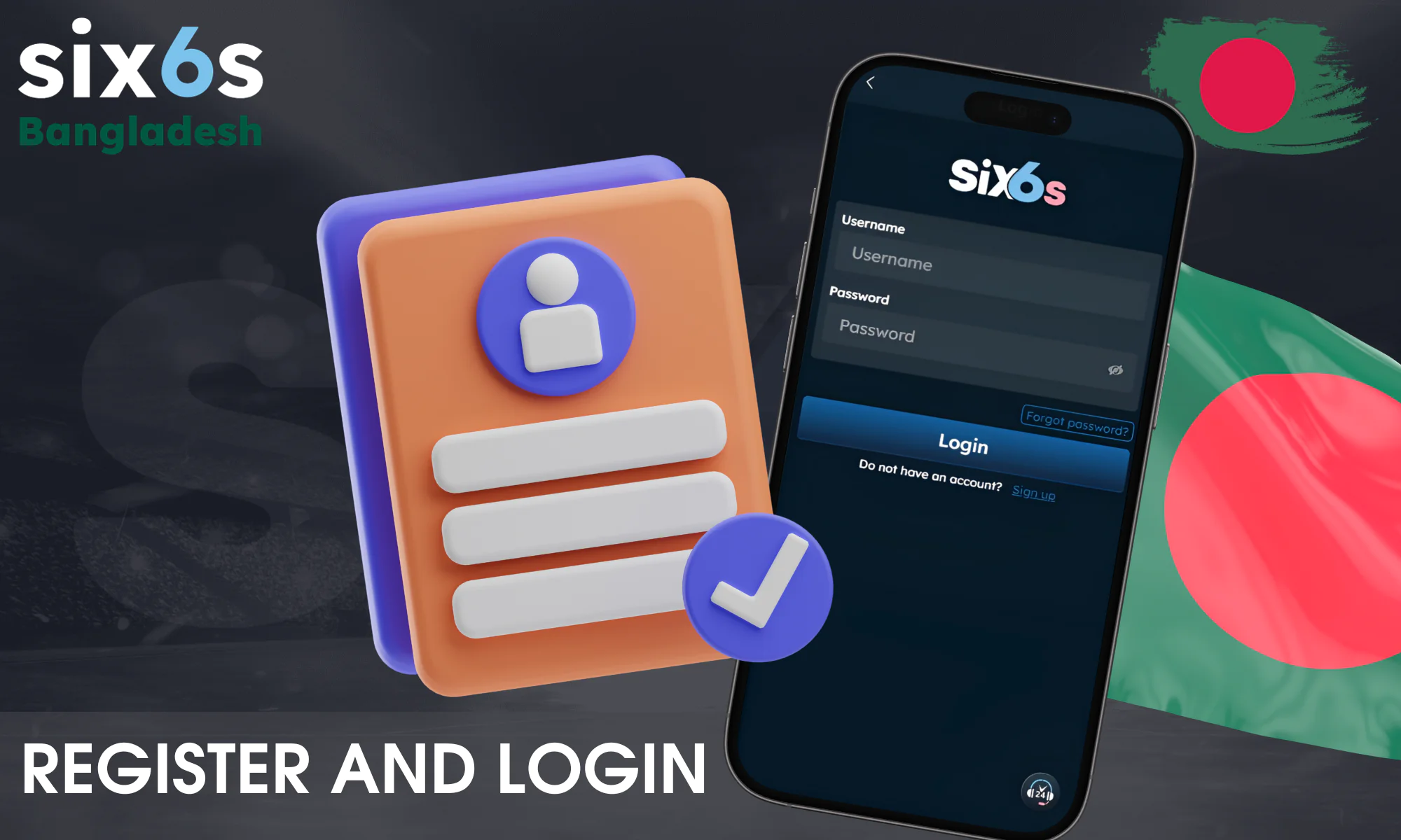 To dive into the action at the Six6s online casino, you'll first need to create an account and log in.