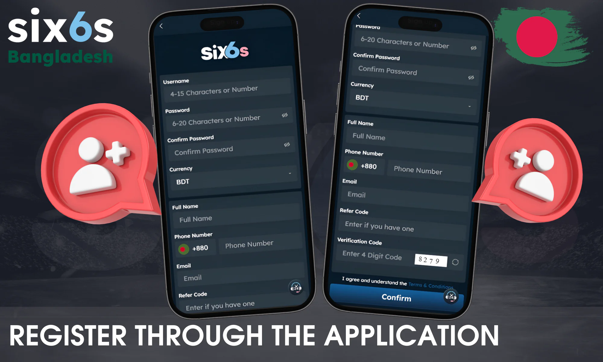 Step-by-step guide to registering via the Six6s mobile app