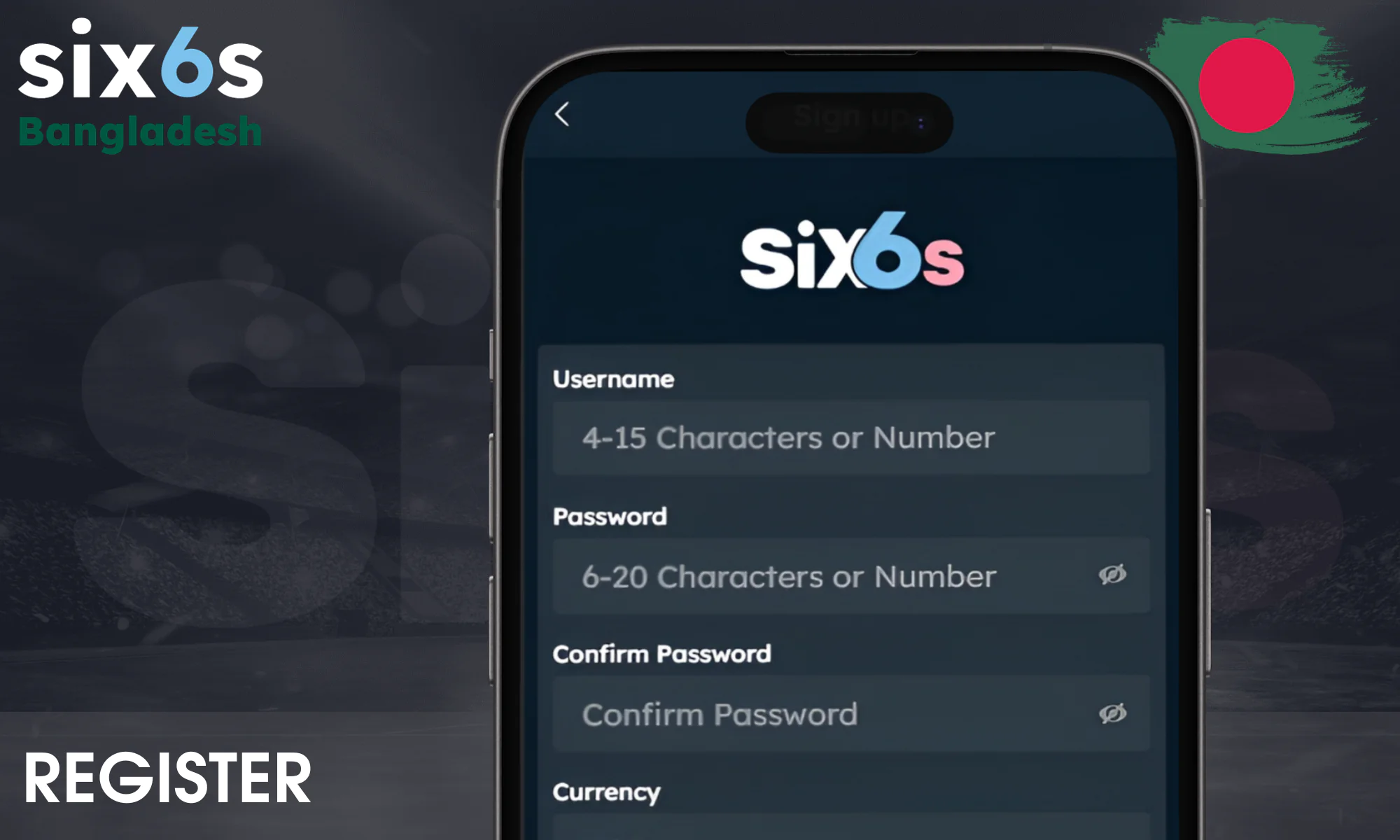 Six6s میں رجسٹریشن کا عمل مکمل کریں