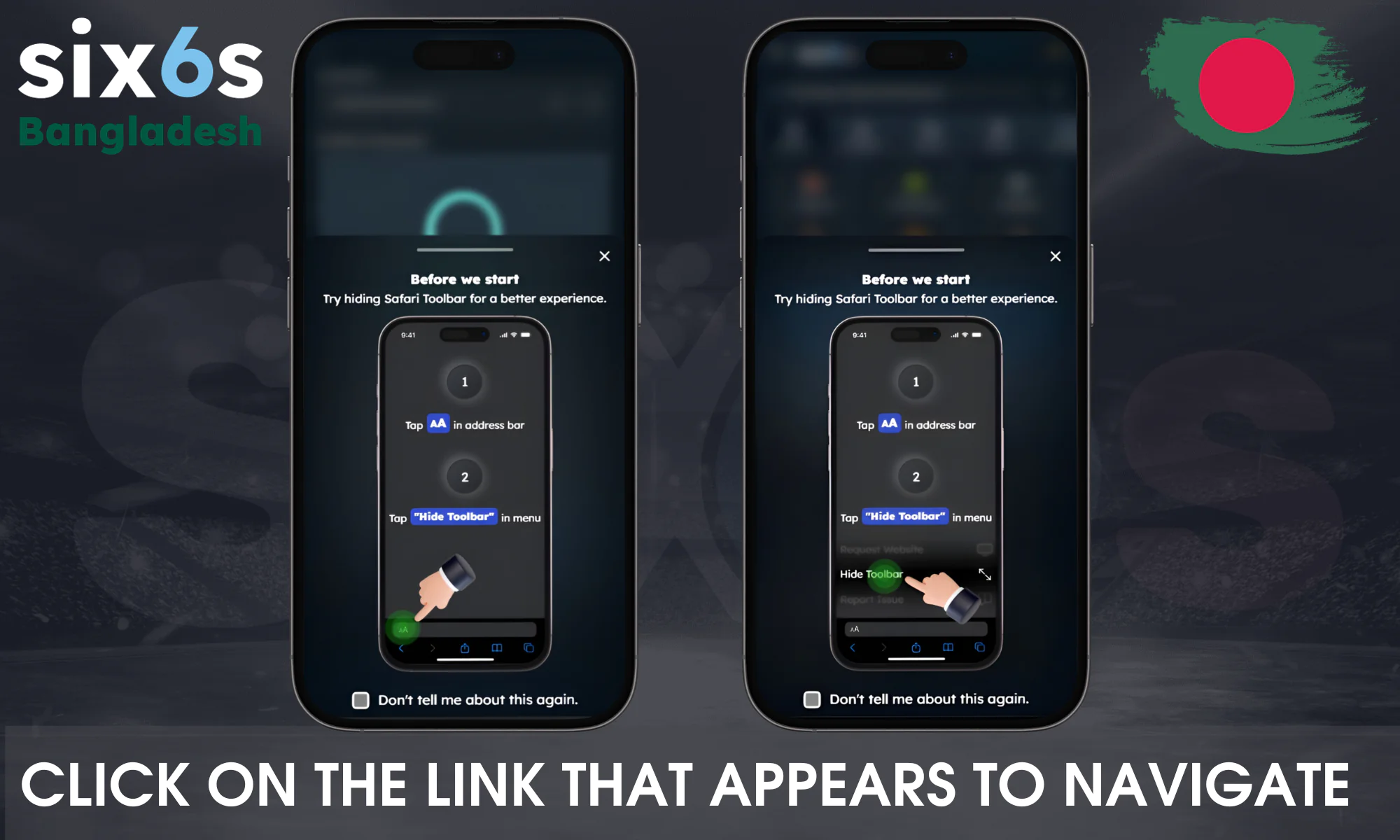 Click the new icon on your home screen to go directly to the Six6s portal.