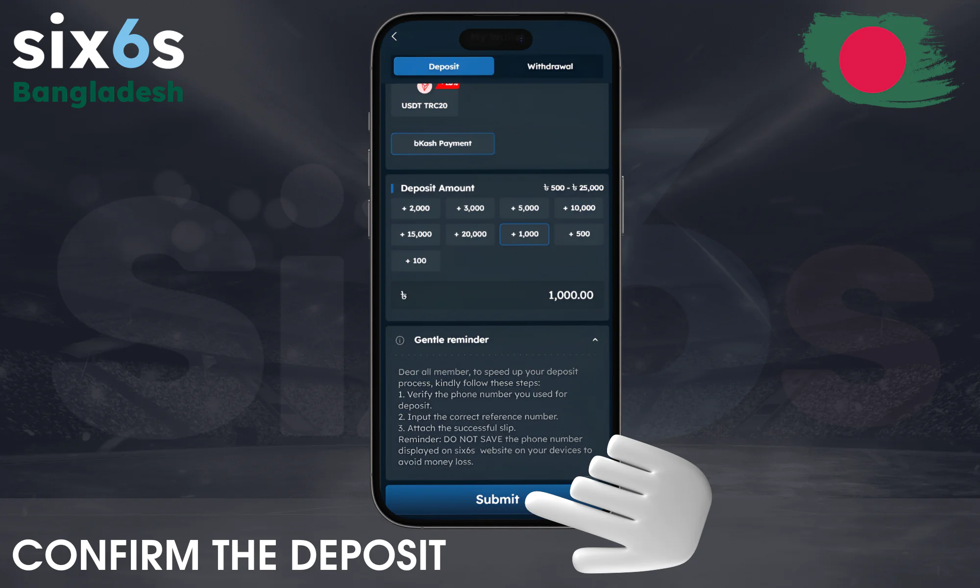 Enter all the required payment information and authorize the transfer.