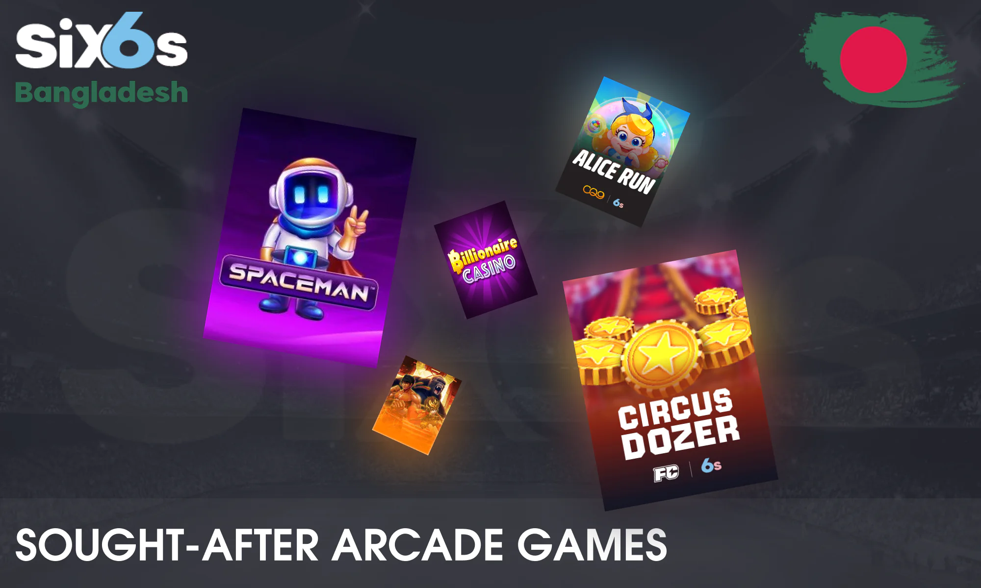 Which Six6s Arcade games are trending right now?