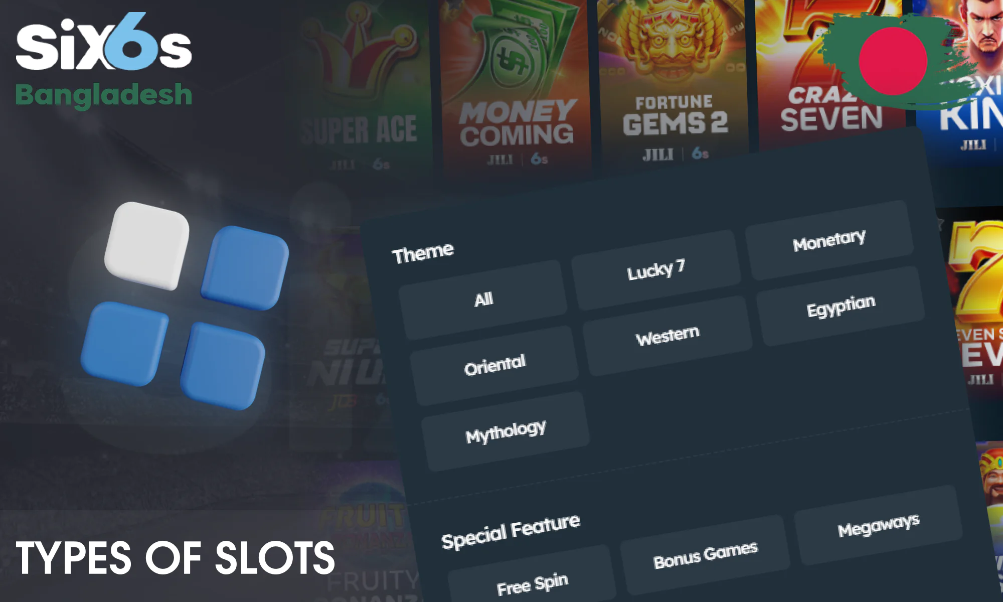 Six6s Casino hosts a wide array of unique and innovative slot formats