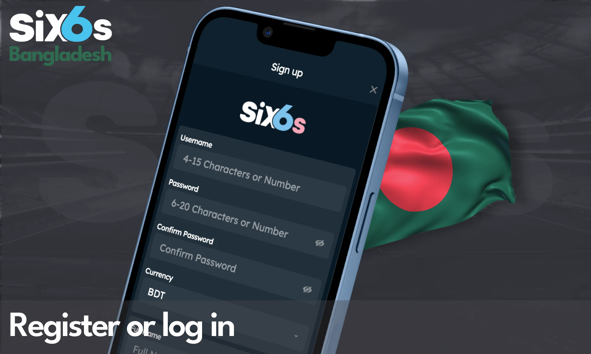 Account access and registration - Six6s Bangladesh