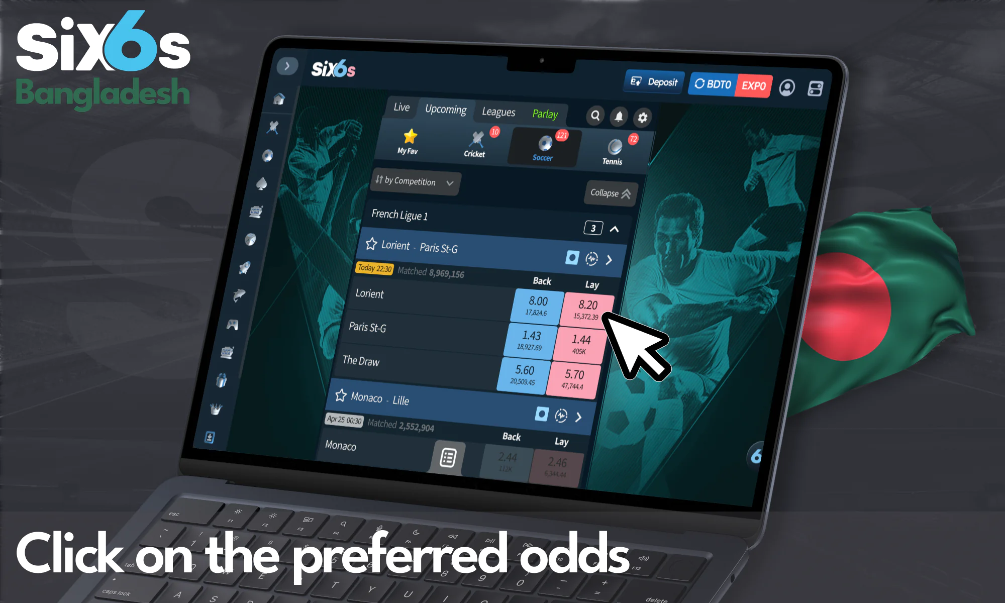 Comparing and selecting odds - Six6s for Bangladeshi users