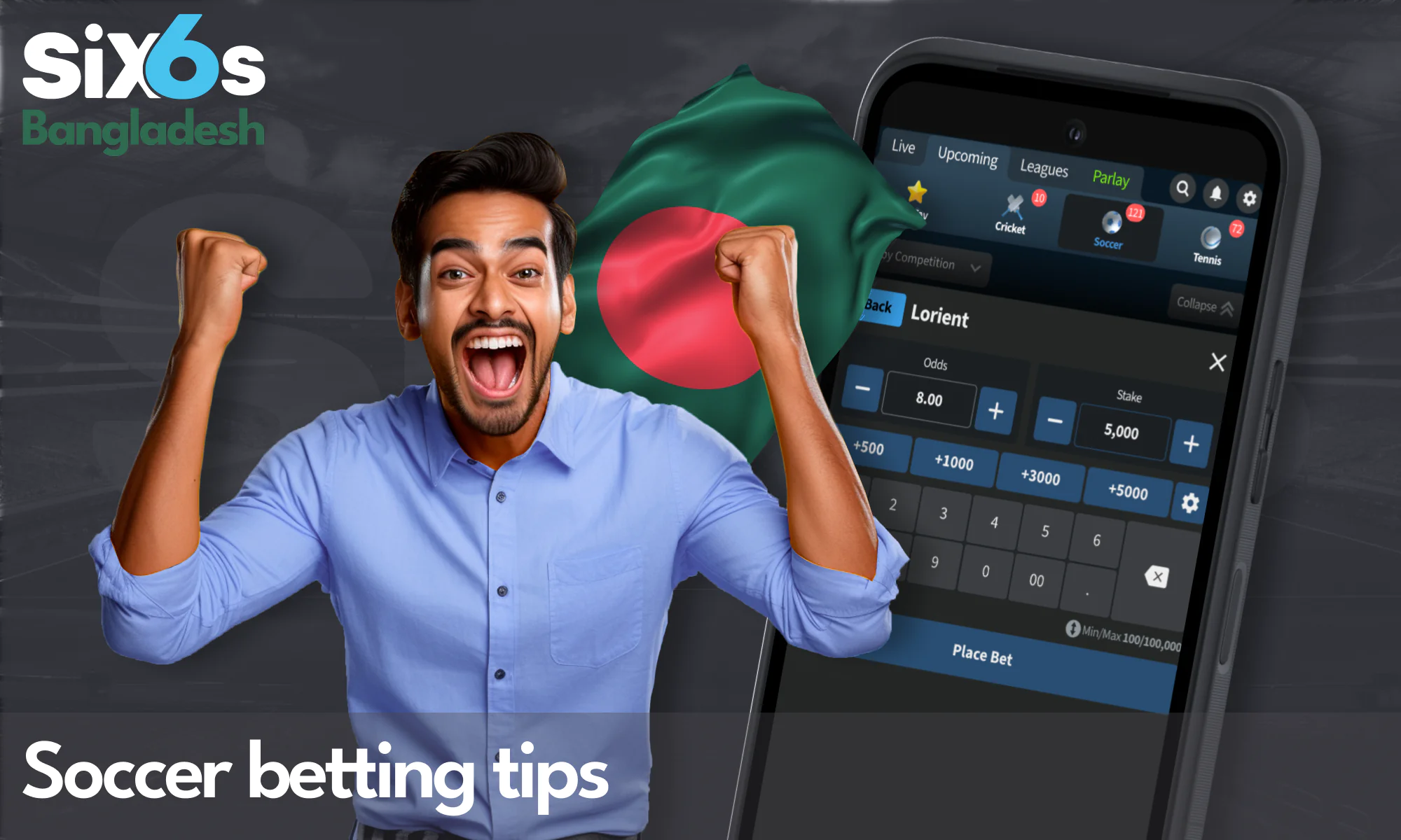 Expert soccer betting tips for Six6s players in Bangladesh