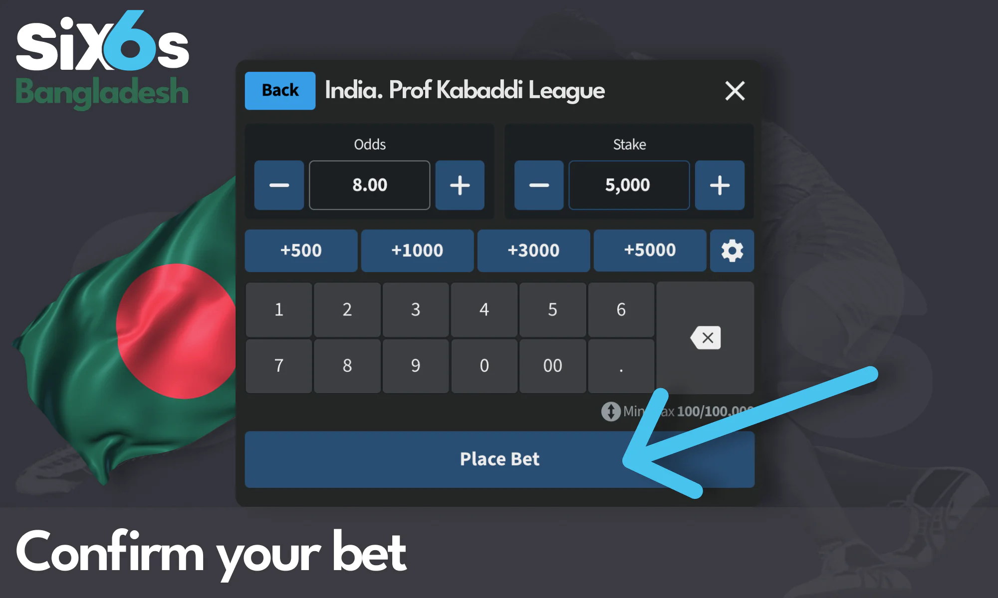 Place a bet at Six6s Bangladesh