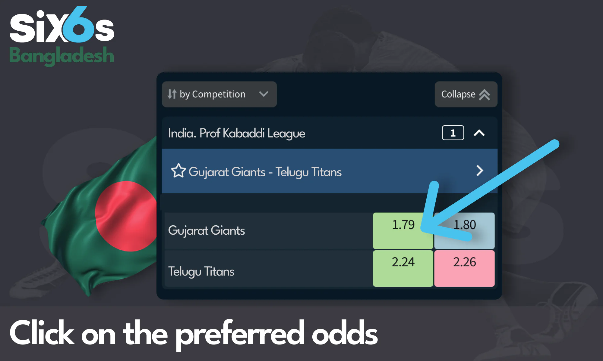 Select your preferred odds - Six6s Bangladesh