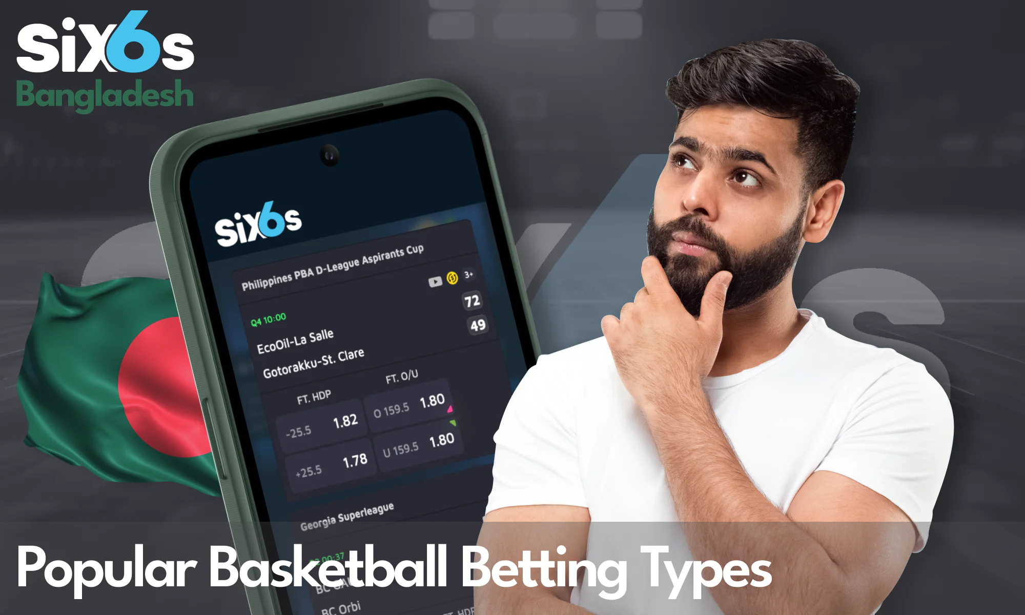 A guide to basketball betting markets for Six6s users in Bangladesh.