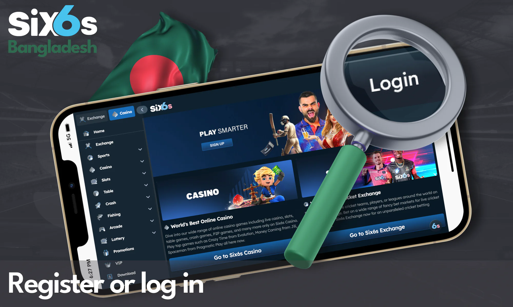 Sign in or create your Six6s Bangladesh account