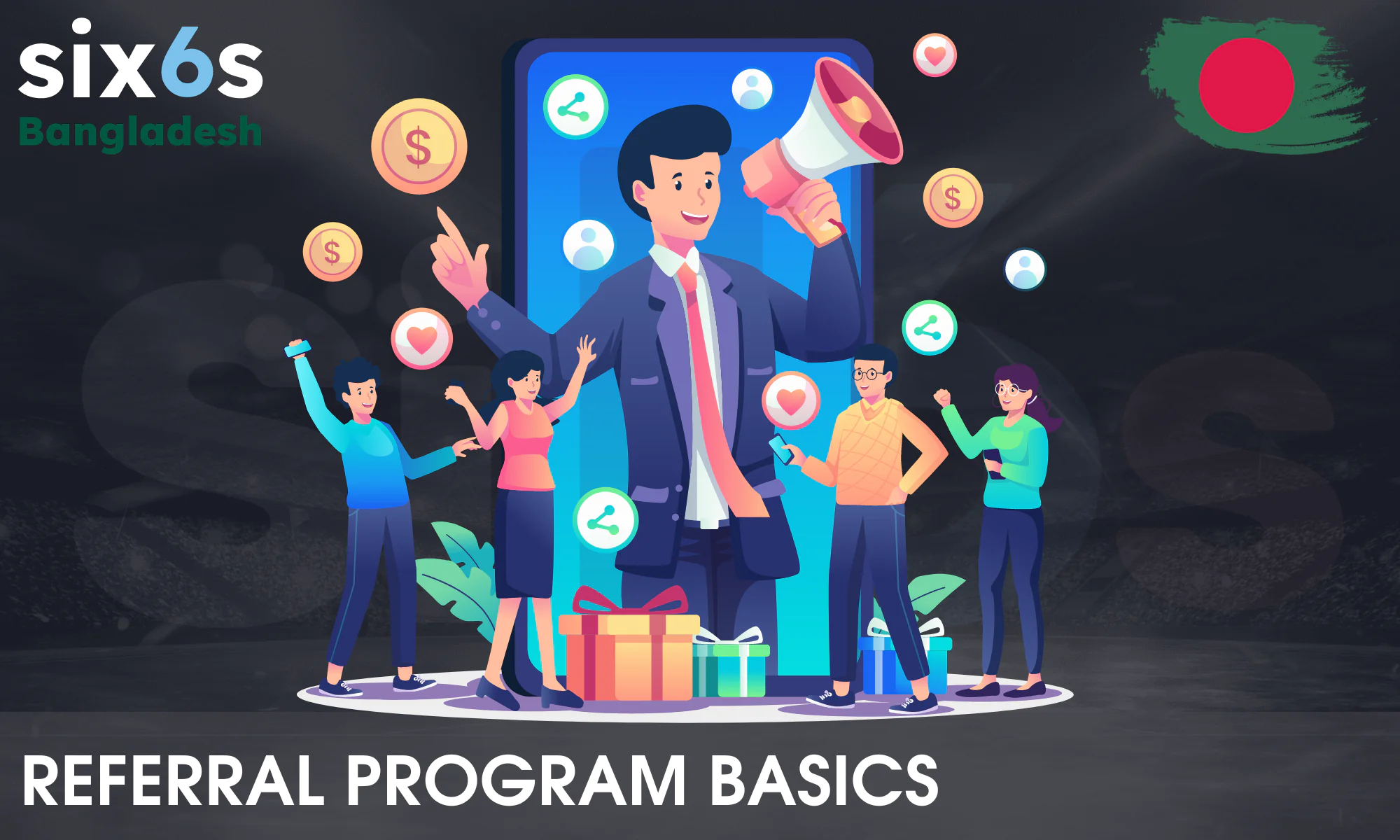 The Six6s referral program is open to all registered users