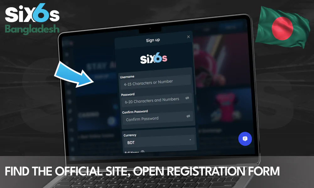 Head over to the Six6s homepage to begin the sign-up process.