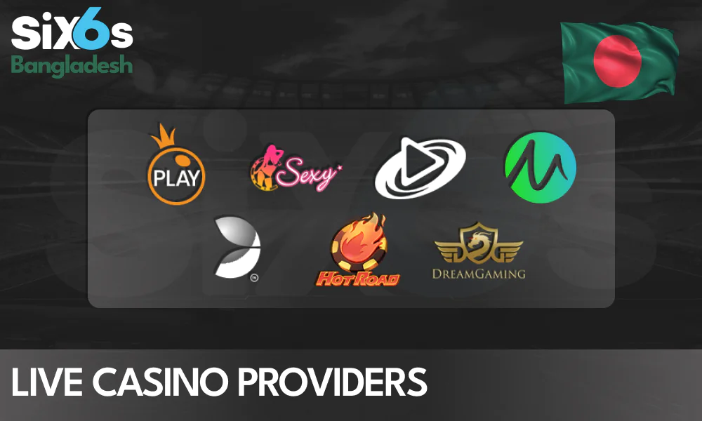 Top Live Casino Software Providers at Six6s