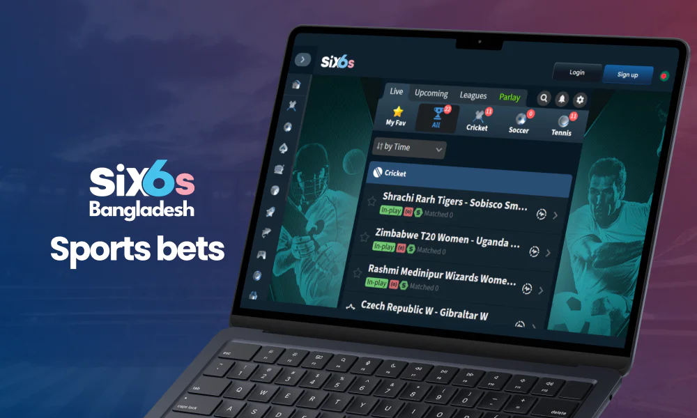 Six6s features a dedicated hub specifically tailored for sports wagering.
